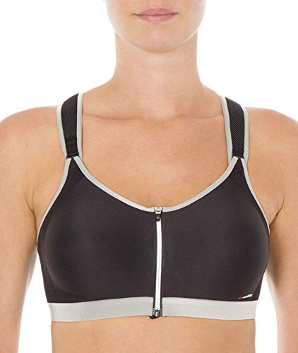 TriAction Damen Bügelloser Sport-BH Control Boost F, Gr. 75F, Schwarz (BLACK 04) von Triumph