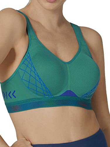 TriAction Damen Cardio Cloud P EX Sport BH mit Racerback, Emerald, 70D von TriAction