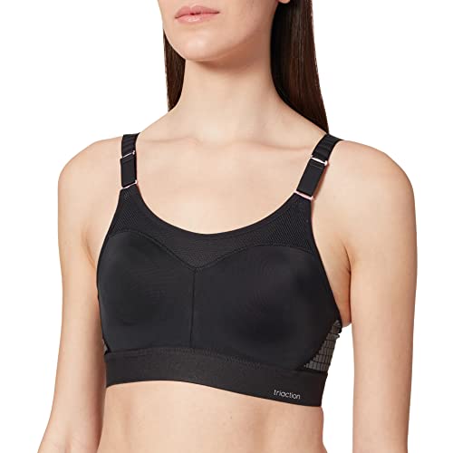Triumph Damen Triaction Control Lite W01 EX Minimizer sports bra, SCHWARZ, 95F von Triumph