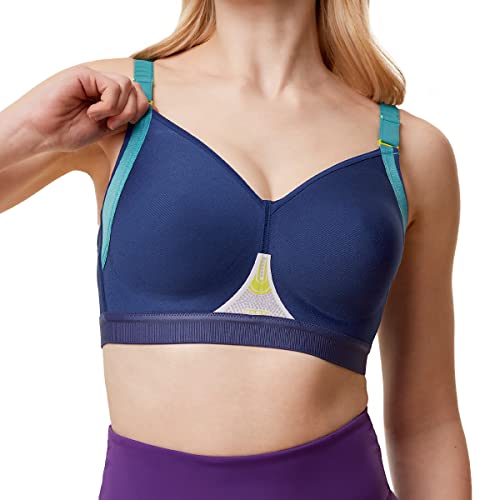 TriAction Damen Triaction Gravity Lite Ex Sports Bra, Twilight Blue, 100B EU von TriAction