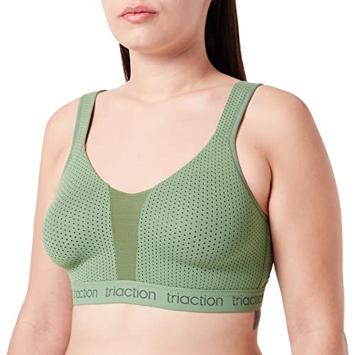 Triumph Triaction Energy Lite Sport BH – Bügelloser Sport-BH mit Spacer Cup Qualität und leicht gepolsterten Trägern – Dill von TriAction