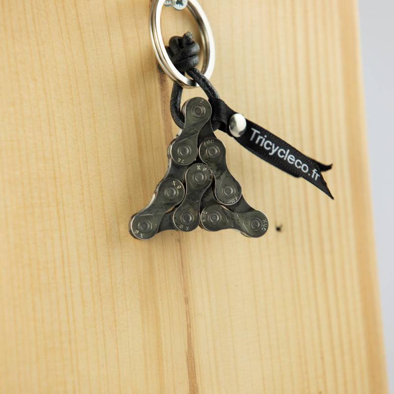 Schlüsselanhänger Mit Dreieckskette Schlüsselanhänger Mit Dreieckskette von TriCyclEco