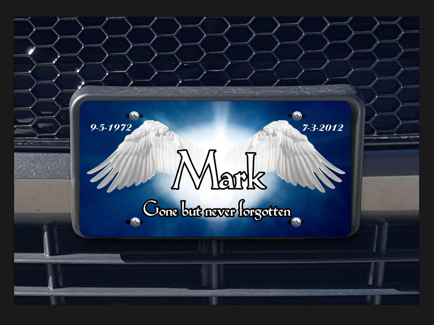 Memorial Angel Wings Personalisierte Steller Memorial Angel Wings Personalisierte Steller von TriangleDreamz