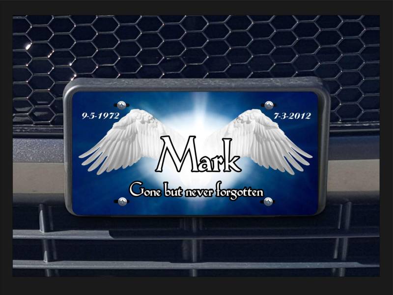 Memorial Angel Wings Personalisierte Steller Memorial Angel Wings Personalisierte Steller von TriangleDreamz