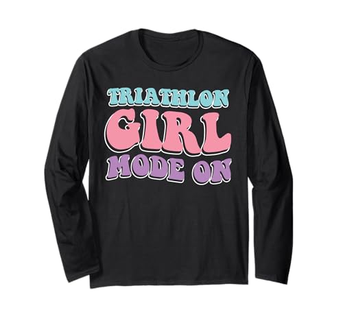 Triathlet TRIATHLON GIRL MODE ON Lustiges Triathlon Langarmshirt Triathlet TRIATHLON GIRL MODE ON Lustiges Triathlon Langarmshirt von Triathlon Geschenke Frauen Shirt Triathleten