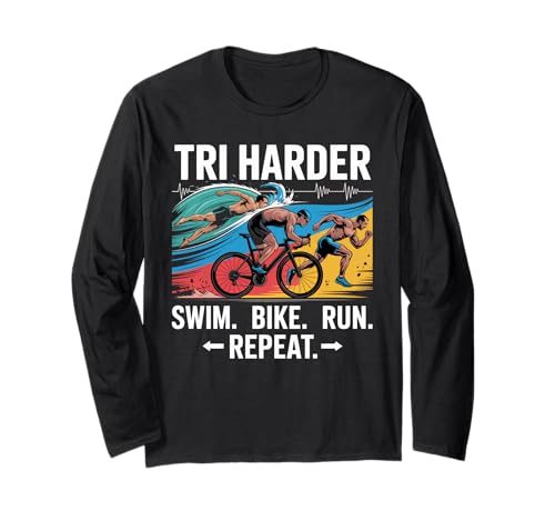 Triathlon Bikes Triathlon Damen Schwimmen Bike Run Triathlon Langarmshirt Triathlon Bikes Triathlon Damen Schwimmen Bike Run Triathlon Langarmshirt von Triathlon Must Haves Athlete Mens Triathlon Gear