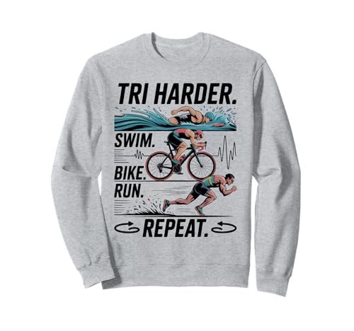 Triathlon Bikes Triathlon Damen Schwimmen Bike Run Triathlon Sweatshirt von Triathlon Must Haves Athlete Mens Triathlon Gear