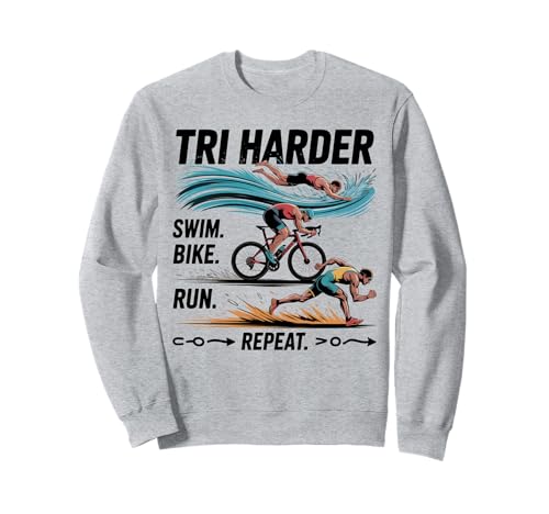 Triathlon Bikes Triathlon Damen Schwimmen Bike Run Triathlon Sweatshirt Triathlon Bikes Triathlon Damen Schwimmen Bike Run Triathlon Sweatshirt von Triathlon Must Haves Athlete Mens Triathlon Gear
