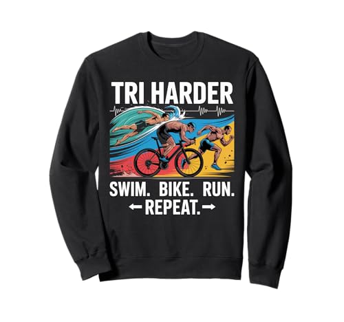 Triathlon Bikes Triathlon Damen Schwimmen Bike Run Triathlon Sweatshirt Triathlon Bikes Triathlon Damen Schwimmen Bike Run Triathlon Sweatshirt von Triathlon Must Haves Athlete Mens Triathlon Gear
