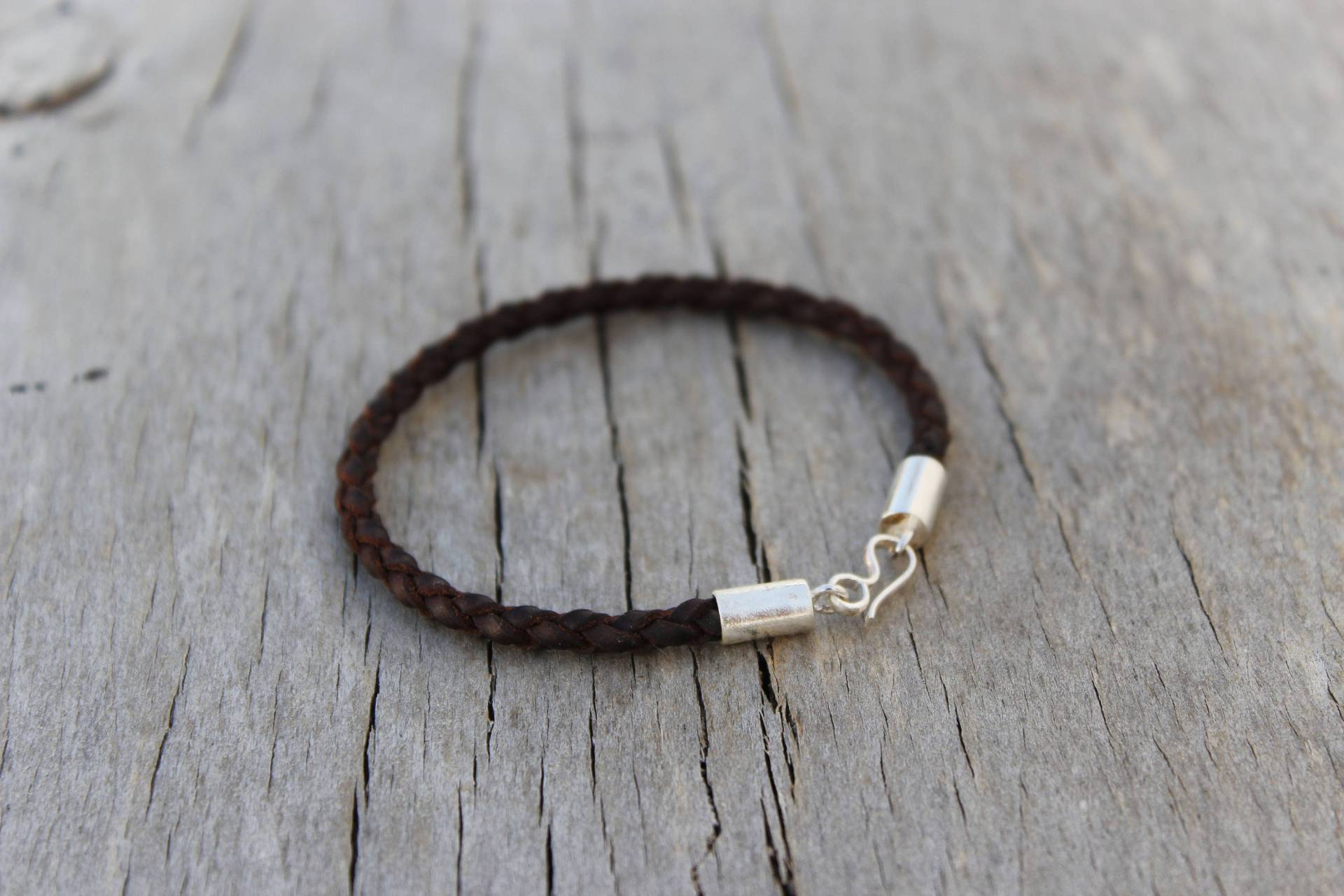 925 Silber Leder Armband.handmade Geflochtenlederen Armband Verschluss 925.handmade Sterling Armband. Schloss 925 Silber Leder Armband.handmade Geflochtenlederen Armband Verschluss 925.handmade Sterling Armband. Schloss von TribDesign