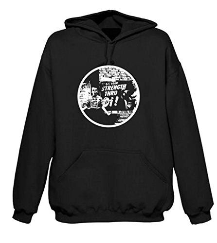 Kraft Durch Oi Skinhead Herren Hoody, Schwarz von Tribal T-Shirts