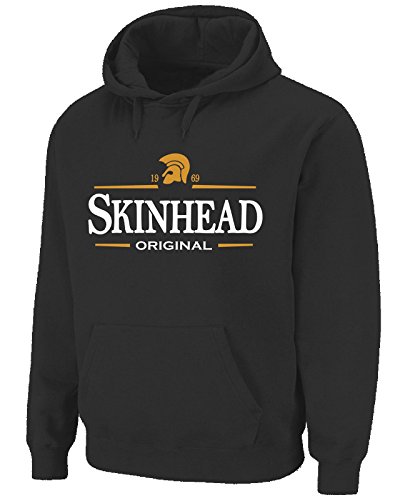 Skinhead Original Logo Northern Soul Herren Pouch Pocket Hoodie Sweatshirt, schwarz, Small von Tribal T-Shirts