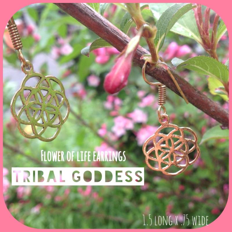 Blume Des Lebens Ohrringe/Samen Einfache Heilige Geometrie E12 Blume Des Lebens Ohrringe/Samen Einfache Heilige Geometrie E12 von TribalGoddessLove