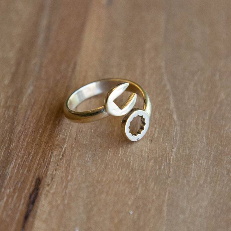 Verstellbarer Ring Mit Messing - Werkzeugring Unisex Schmuck Mondring R16 von TribalGoddessLove