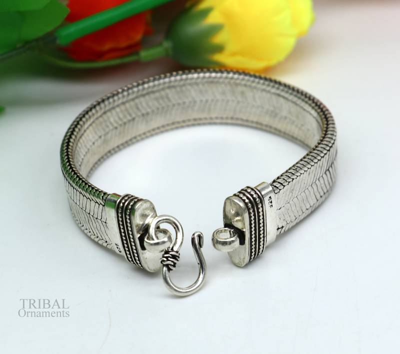 7 Bis 8, 5 "925 Sterling Silber Stilvolle Handgelenk Gürtel, Schlangenkette Handgemachte Fabelhafte Oxidierte Herren Armband Täglichen Gebrauch von TribalOrnaments