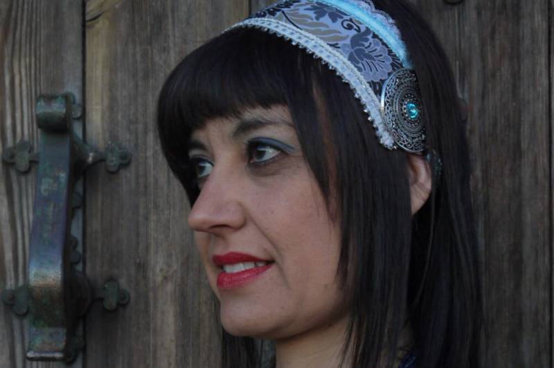 Blaues Jugendstil-stirnband Blaues Jugendstil-stirnband von TribalStarFantasy