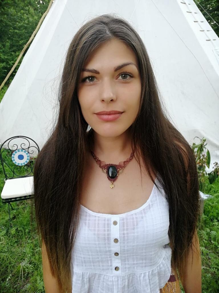 Macrame From The Heart Godess Creation Mexican Obsidian Macramenecklace Makrame Gipsy Boho Bohemian Etno Jewelry Artcraft von TribaliGitana