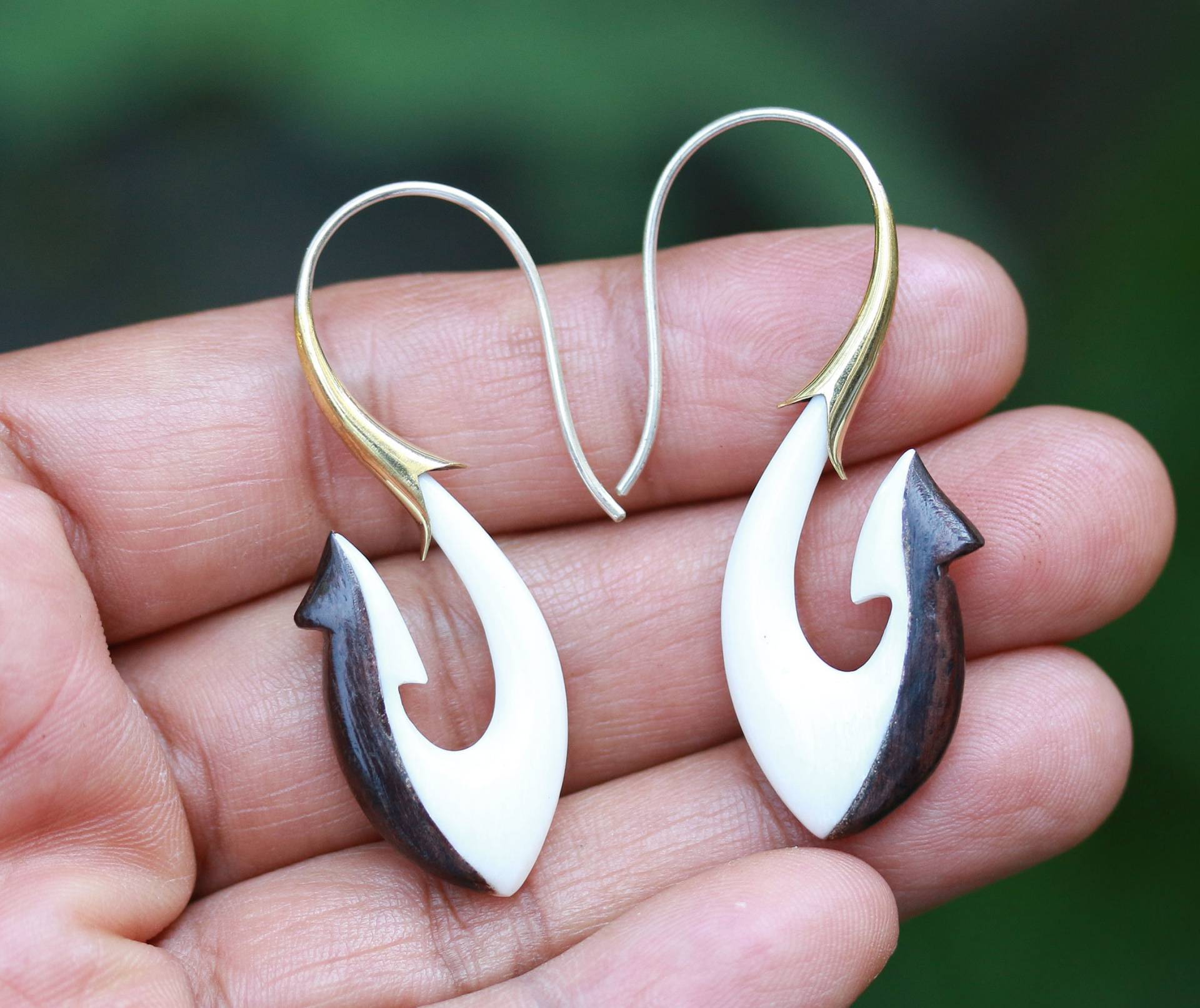 Ohrringe Fisch Haken Maori Ohrringe Fisch Haken Maori von Tribalisland
