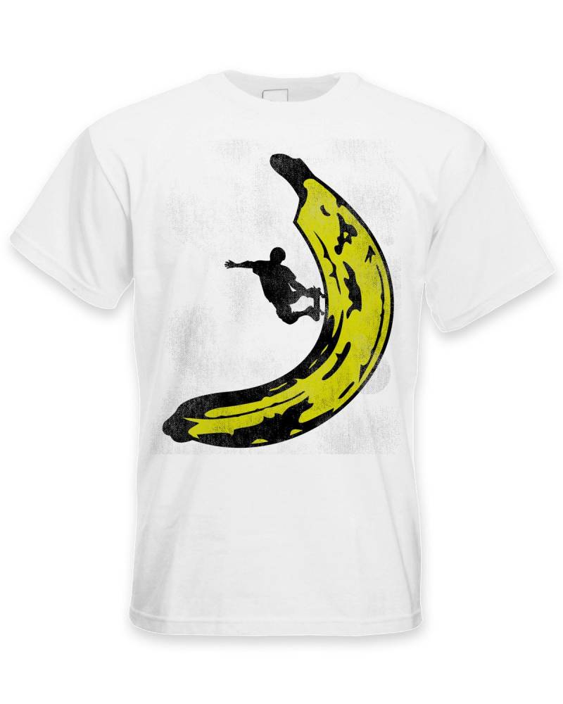 Banana Skateboard Herren T-Shirt - Skater Skateboarder Rampe Skating Cool von Tribaltshirts