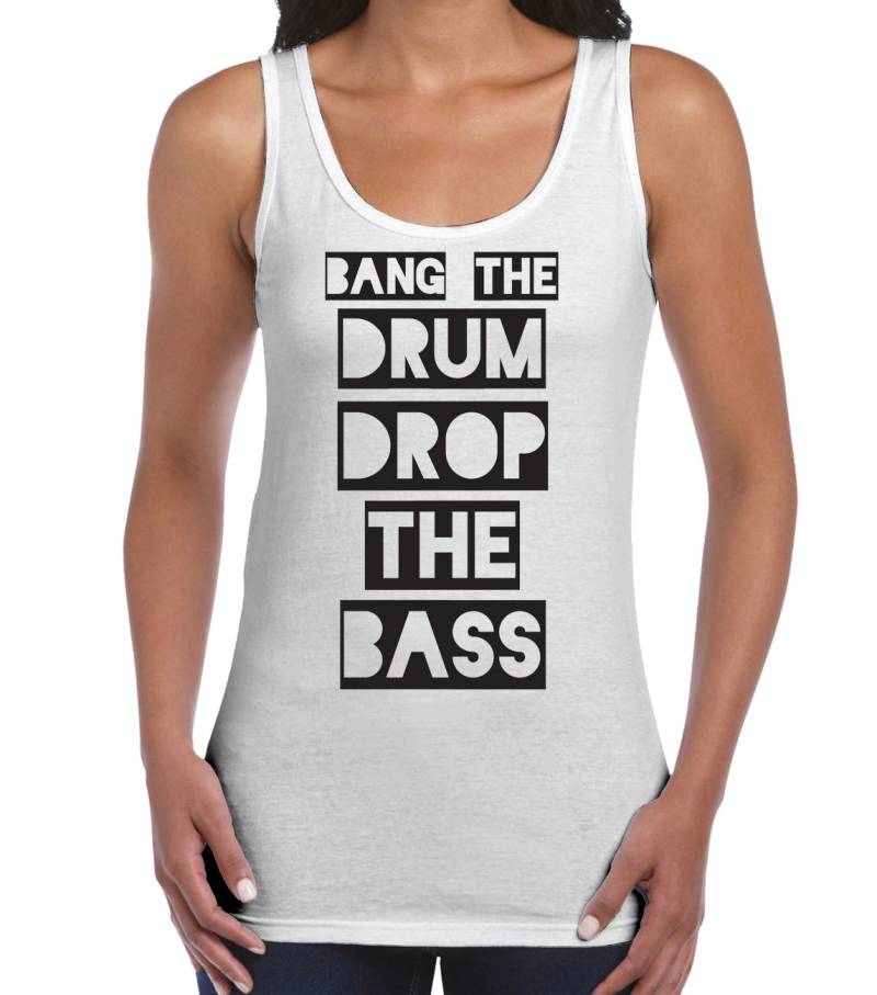 Bang The Drum Drop Der Bass Frauen Weste Tank Top - Musik Und Party von Tribaltshirts