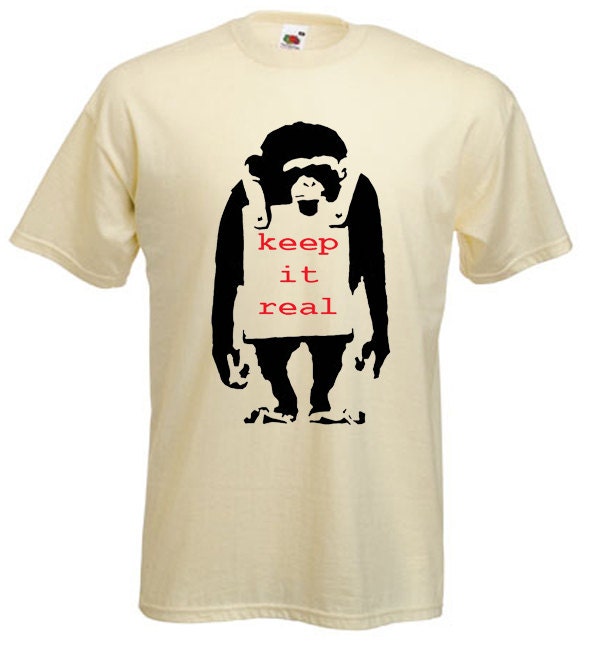 Banksy Halten Es Echte Herren T-Shirt - Designs Graffit Künstler Kunst von Tribaltshirts