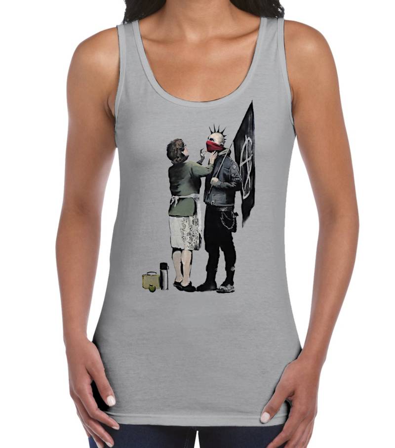 Banksy Punk Mama Frauen Weste Tank Top - Graffiti Kunst von Tribaltshirts