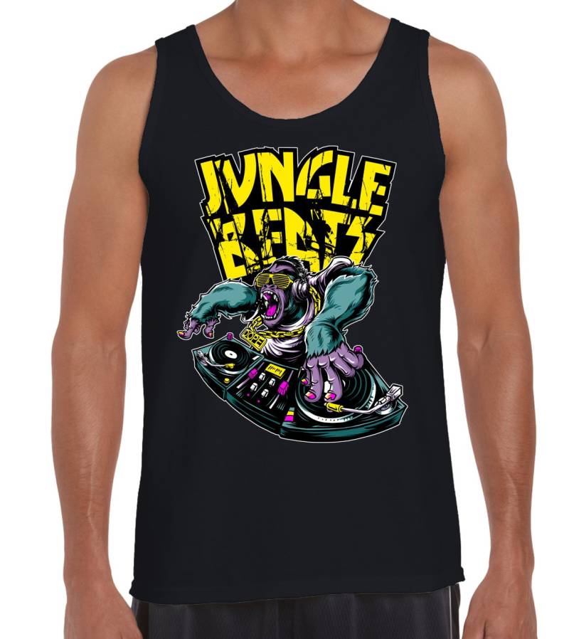 Dschungel Schlägt Junglist Herren Weste Tank Top - Jungle Monkey Musik von Tribaltshirts