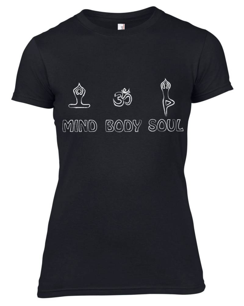 Geist Körper Seele Yoga Damen T-Shirt von Tribaltshirts