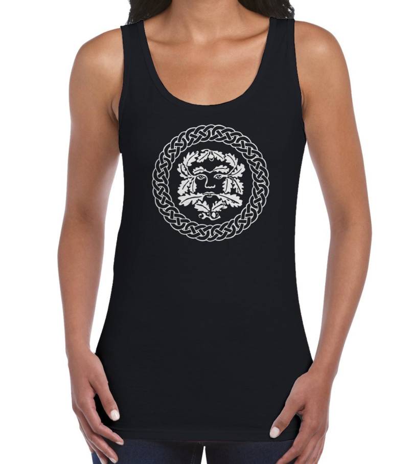 Grüner Mann Damen Weste Tank Top - Pagan Wiccan Wicca Celtic von Tribaltshirts