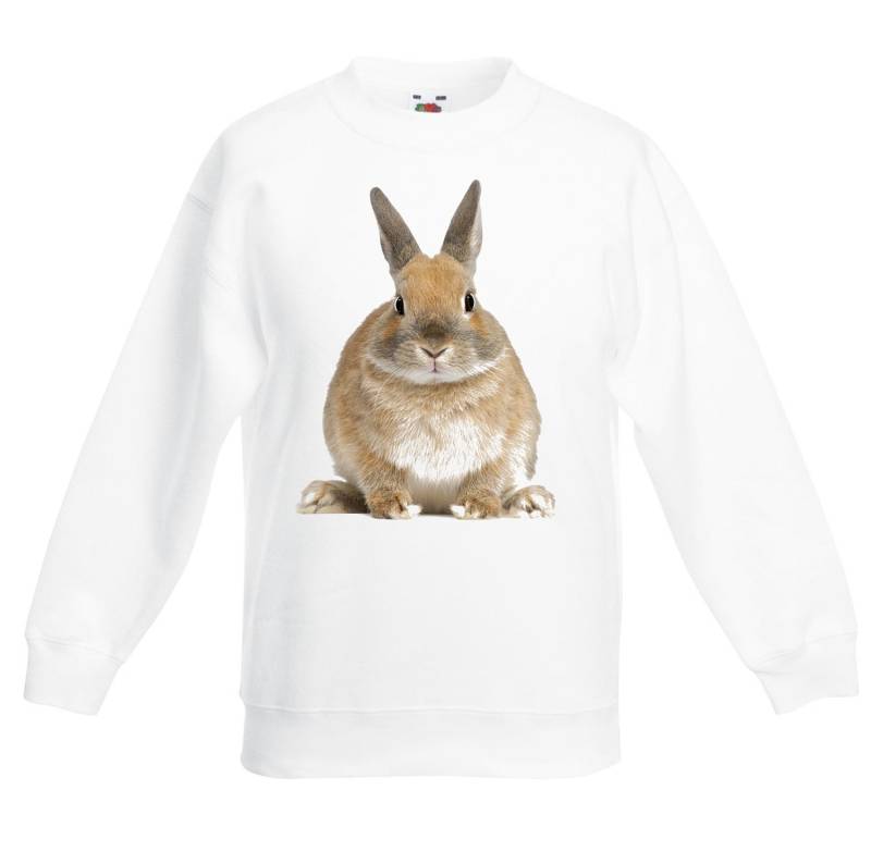 Kaninchen Unisex Kinder Pullover Sweatshirt - Hase Süße Tiere Haustiere Geburtstagsgeschenk von Tribaltshirts