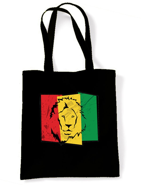 Löwe Von Juda Flagge Tote Einkaufstasche von Tribaltshirts