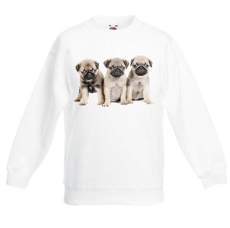 Mops Welpe Unisex Kinder Pullover Sweatshirt - Hund Niedliche Hunde Tier Hundeliebhaber von Tribaltshirts
