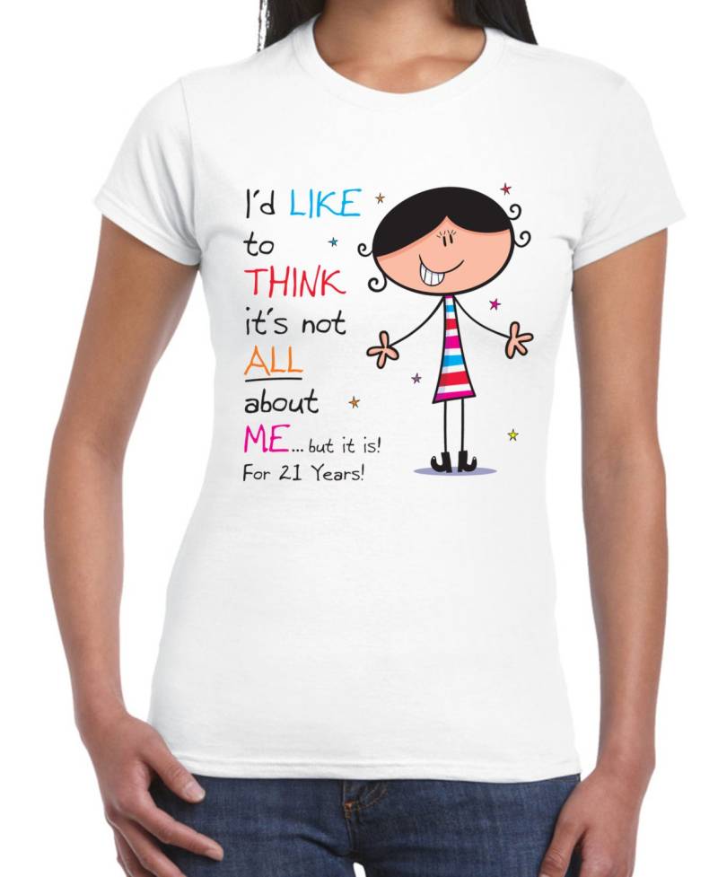 Nicht Alles Über Mich 21. Geburtstag Damen T-Shirt von Tribaltshirts