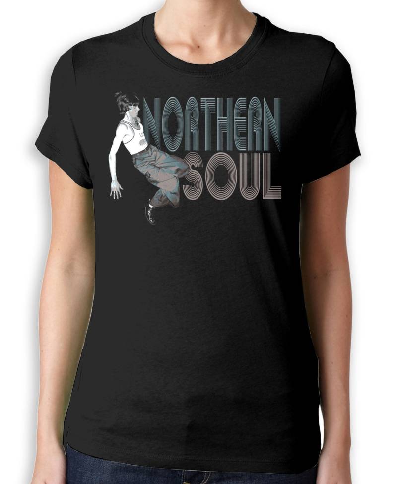 Northern Soul Tänzerin Damen T-Shirt - Mods Tamla Motown Halten Den Glauben von Tribaltshirts