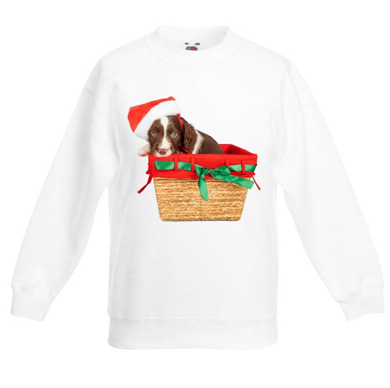 Springer Spaniel Weihnachtsmann Kinder Unisex Weihnachtspullover - Hunde Santa Springer Spaniel Weihnachtsmann Kinder Unisex Weihnachtspullover - Hunde Santa von Tribaltshirts