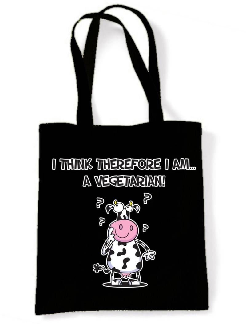 Vegetarisch Denke Ich, Deshalb Bin Ich Einkaufstasche von Tribaltshirts