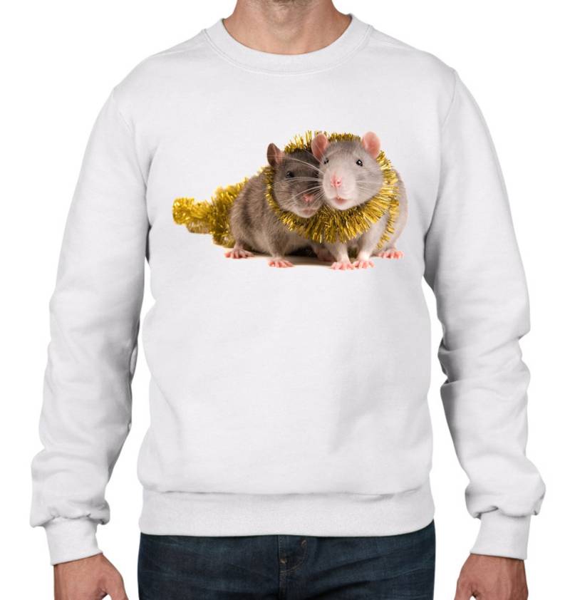 Weihnachten Pet Ratten Herren Sweatshirt Pullover von Tribaltshirts