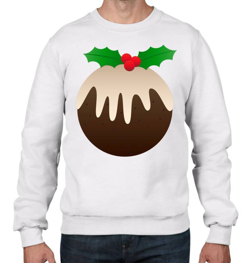 Weihnachten Pudding Herren Sweatshirt Pullover von Tribaltshirts
