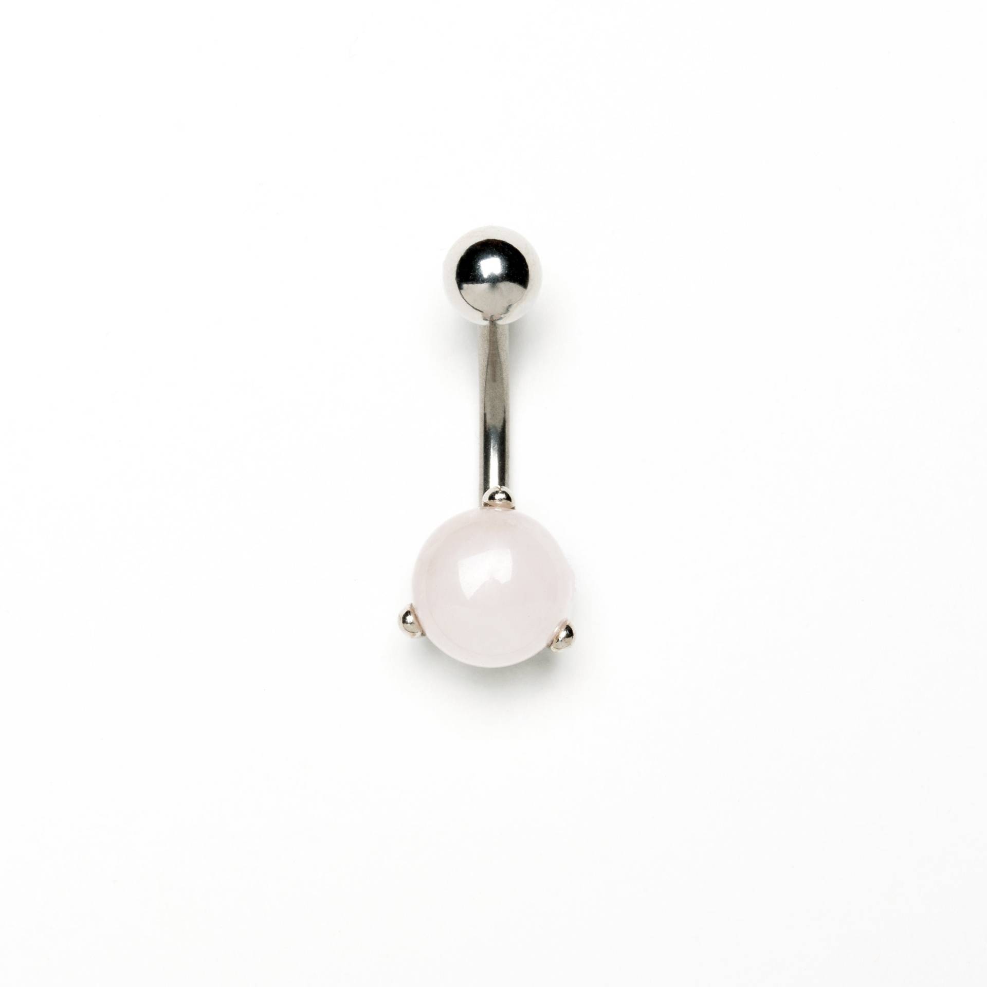 Rosenquarz Bauchnabel Ring, 316L Chirurgenstahl 1, 6mm | 14G Zierlich Nabel Ring Piercing Bauch Schmuck Rosenquarz Bauchnabel Ring, 316L Chirurgenstahl 1, 6mm | 14G Zierlich Nabel Ring Piercing Bauch Schmuck von Tribulondon