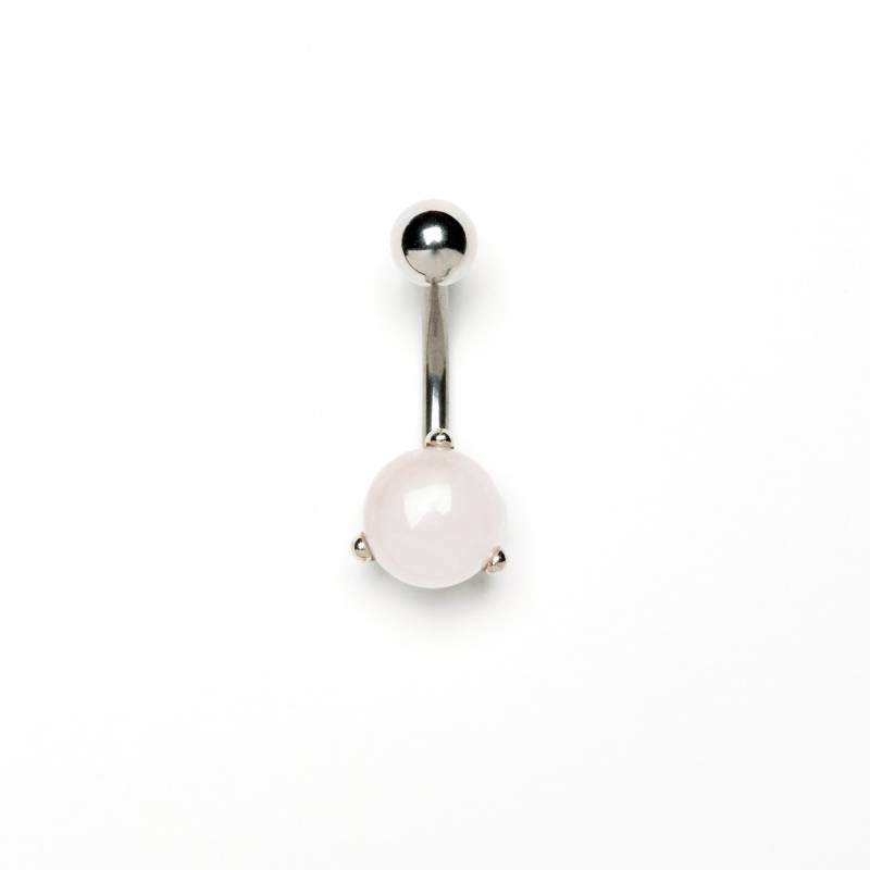 Rosenquarz Bauchnabel Ring, 316L Chirurgenstahl 1, 6mm | 14G Zierlich Nabel Ring Piercing Bauch Schmuck Rosenquarz Bauchnabel Ring, 316L Chirurgenstahl 1, 6mm | 14G Zierlich Nabel Ring Piercing Bauch Schmuck von Tribulondon