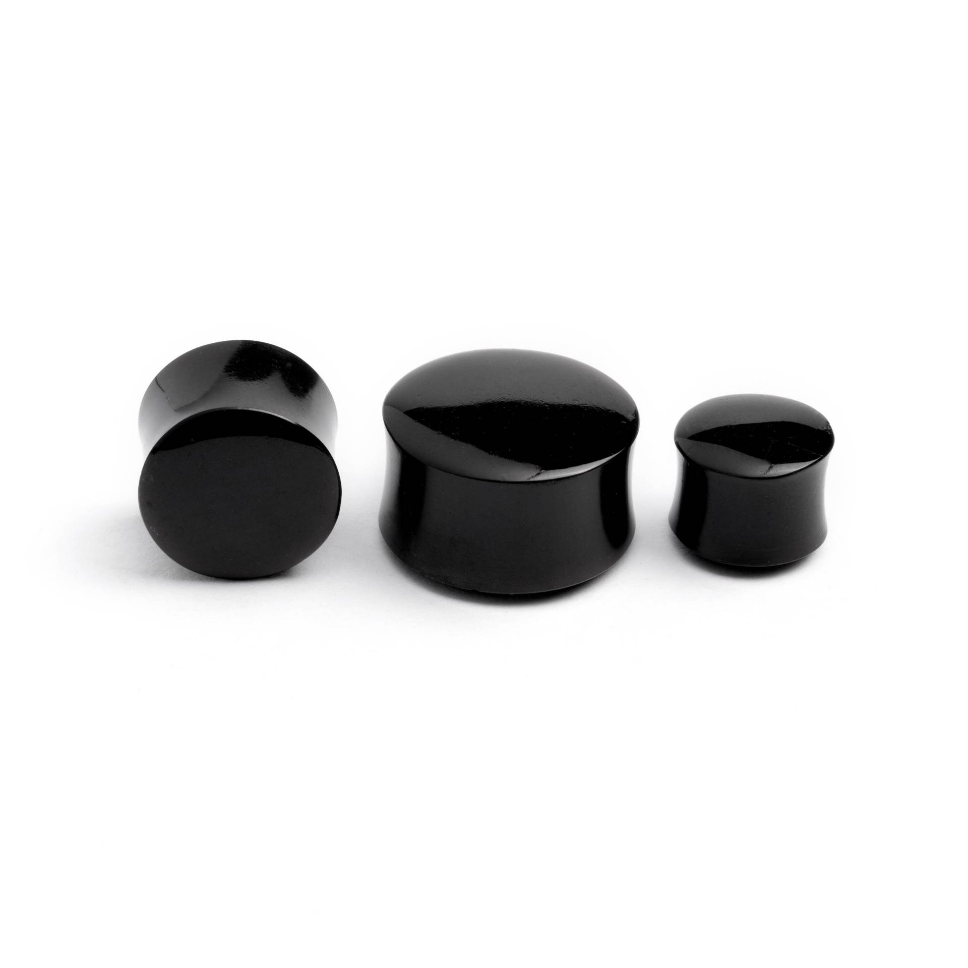 Schwarze Achat Plugs, Stein Ohrmanschetten, 4mm/6G-25mm, Ohrtunnel, Ohrschmuck, Preis Pro Einzel Schwarze Achat Plugs, Stein Ohrmanschetten, 4mm/6G-25mm, Ohrtunnel, Ohrschmuck, Preis Pro Einzel von Tribulondon