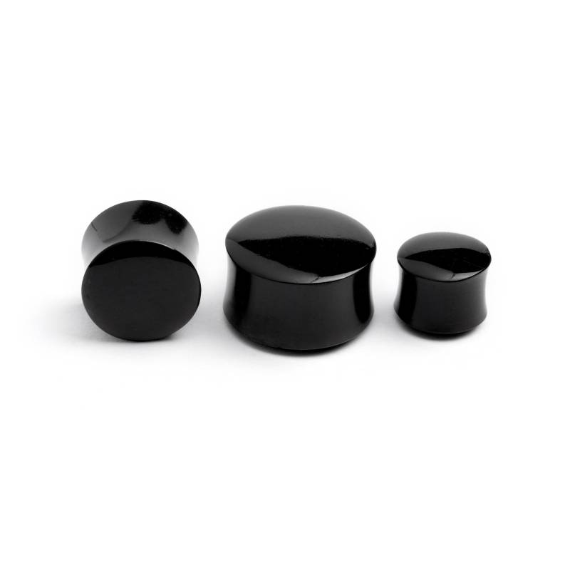 Schwarze Achat Plugs, Stein Ohrmanschetten, 4mm/6G-25mm, Ohrtunnel, Ohrschmuck, Preis Pro Einzel Schwarze Achat Plugs, Stein Ohrmanschetten, 4mm/6G-25mm, Ohrtunnel, Ohrschmuck, Preis Pro Einzel von Tribulondon