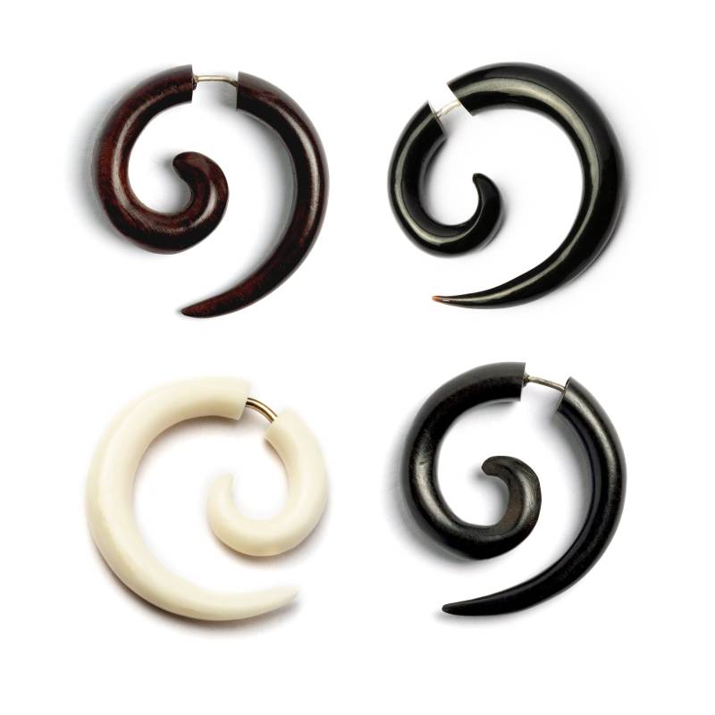 Spiral Ohrringe, Natürliches Holz, Knochen, Horn Spirale Schmuck, Handgefertigt, Ohrschmuck Preis Pro Einzel Spiral Ohrringe, Natürliches Holz, Knochen, Horn Spirale Schmuck, Handgefertigt, Ohrschmuck Preis Pro Einzel von Tribulondon
