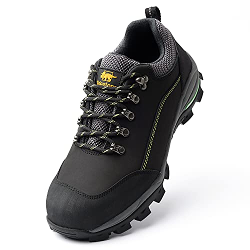 Tricetops Arbeitsschuhe Herren S3 Sicherheitsschuhe Damen Stahlkappe SRC Rutschfest Wasserfest Atmungsaktiv Wanderschuhe (adult, men, numeric_46, numeric, eu_footwear_size_system, medium) von Tricetops