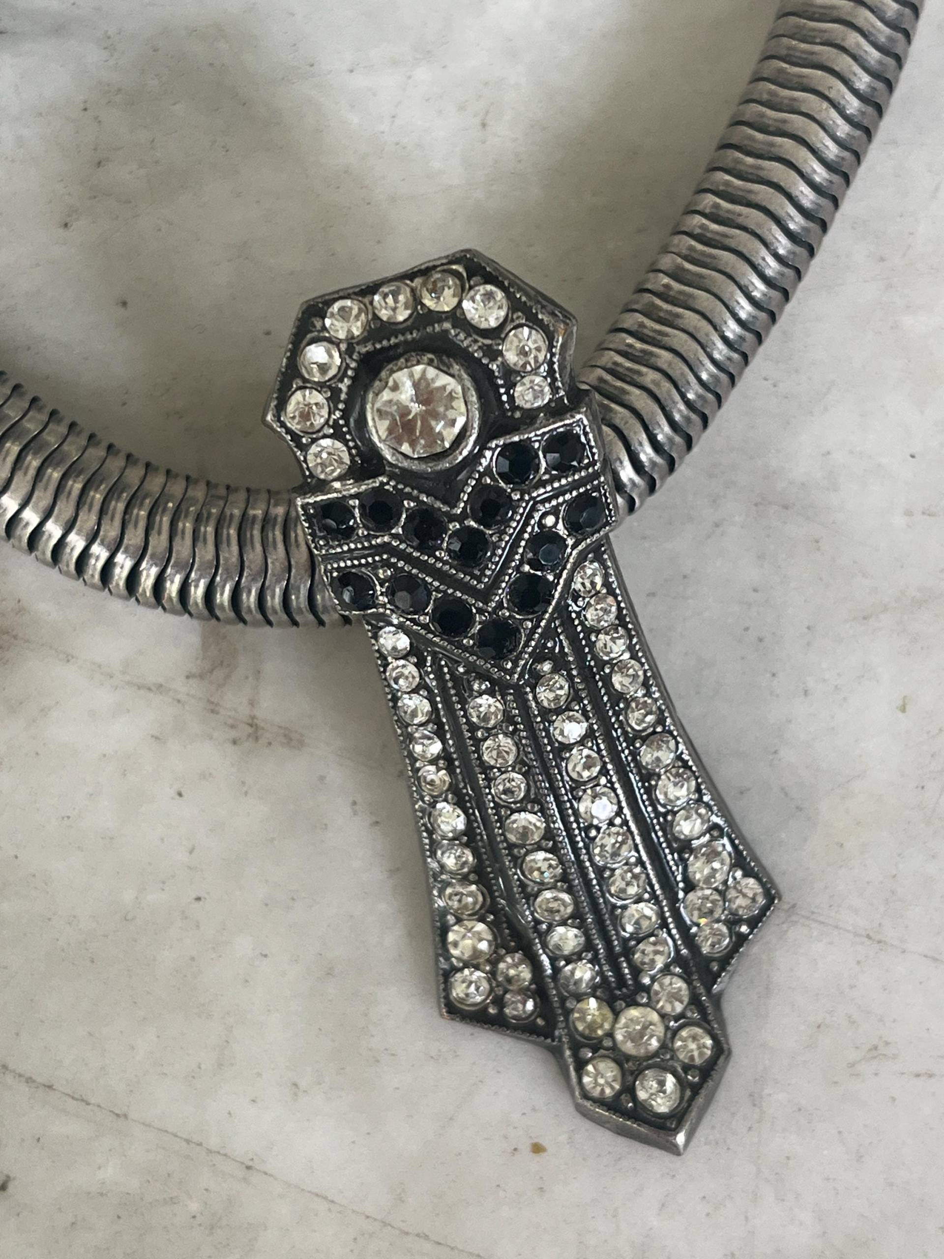 Vintage 70Er Jahre Anhänger Im Art Deco Stil von TriciaLeonardVintage