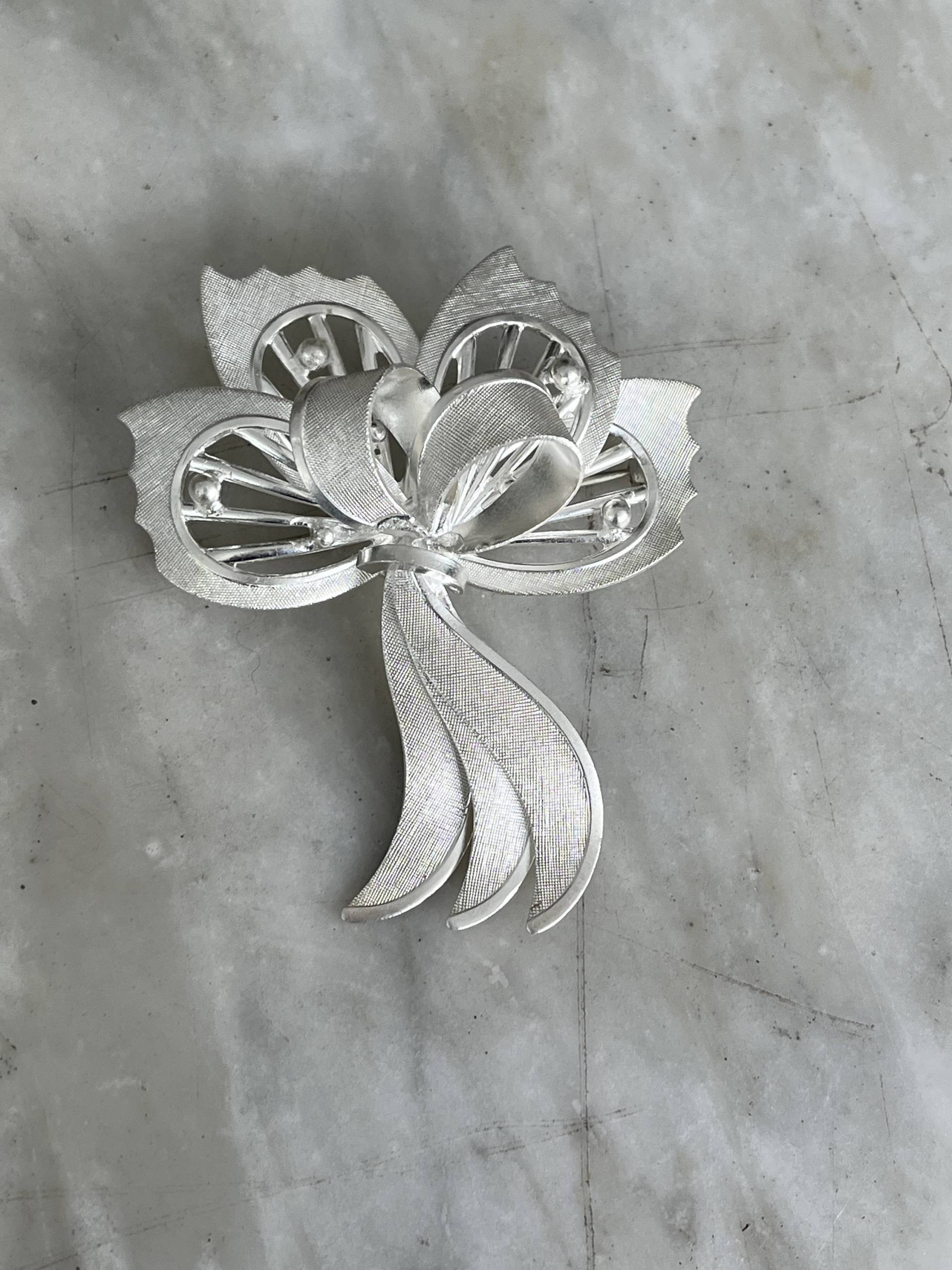 Vintage Max Müller Silber Metall Brosche von TriciaLeonardVintage