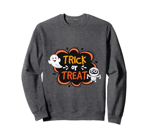 Trick Treat Shirt mit süßem Geist und Mama, Halloween-Grafik Sweatshirt von Trick Treat Tee Shirts Tee Shirts Tee Shirts