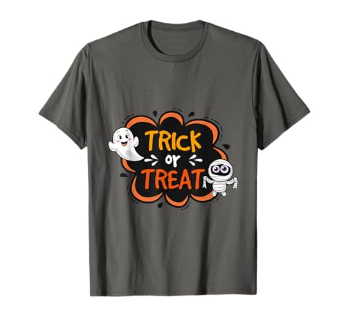 Trick Treat Shirt mit süßem Geist und Mama, Halloween-Grafik T-Shirt von Trick Treat Tee Shirts Tee Shirts Tee Shirts