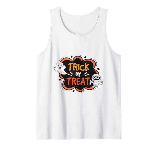 Trick Treat Shirt mit süßem Geist und Mama, Halloween-Grafik Tank Top von Trick Treat Tee Shirts Tee Shirts Tee Shirts