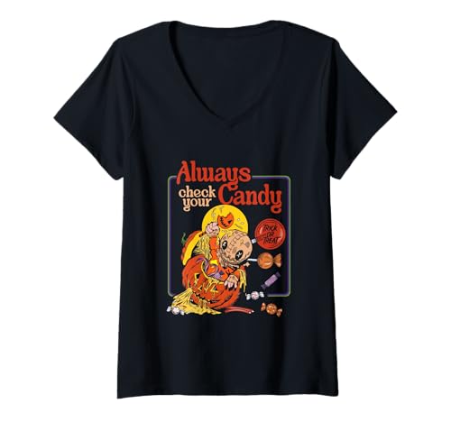 Damen Süßes oder Saures Schauen Sie Immer auf Ihre Süßigkeiten, Mummy Pray T-Shirt mit V-Ausschnitt Damen Süßes oder Saures Schauen Sie Immer auf Ihre Süßigkeiten, Mummy Pray T-Shirt mit V-Ausschnitt von Trick or Treat Always Check Your Candy Mummy